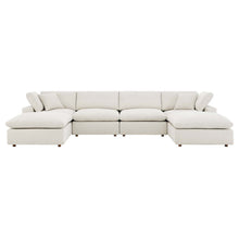 Load image into Gallery viewer, Commix 6-Piece Down Filled Overstuffed Boucle Sectional Sofa by Modway