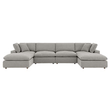 Load image into Gallery viewer, Commix 6-Piece Down Filled Overstuffed Boucle Sectional Sofa by Modway