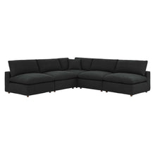 Load image into Gallery viewer, Commix 5-Piece Down Filled Overstuffed Boucle Fabric Sectional Sofa by Modway