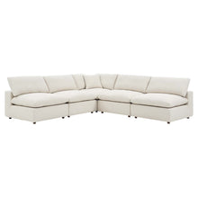 Load image into Gallery viewer, Commix 5-Piece Down Filled Overstuffed Boucle Fabric Sectional Sofa by Modway