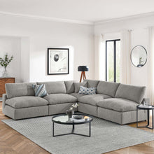 Load image into Gallery viewer, Commix 5-Piece Down Filled Overstuffed Boucle Fabric Sectional Sofa by Modway