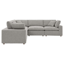 Load image into Gallery viewer, Commix 5-Piece Down Filled Overstuffed Boucle Sectional Sofa by Modway