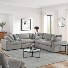 Load image into Gallery viewer, Commix 5-Piece Down Filled Overstuffed Boucle Sectional Sofa by Modway