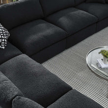 Load image into Gallery viewer, Commix 6-Piece Down Filled Overstuffed Boucle Fabric Sectional Sofa by Modway