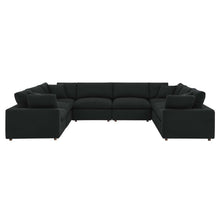 Load image into Gallery viewer, Commix 8-Piece Down Filled Overstuffed Boucle Fabric Sectional Sofa by Modway