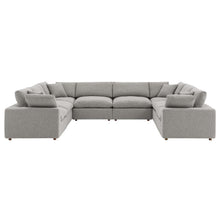 Load image into Gallery viewer, Commix 8-Piece Down Filled Overstuffed Boucle Fabric Sectional Sofa by Modway