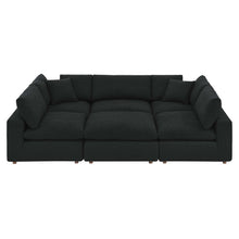 Load image into Gallery viewer, Commix 6-Piece Down Filled Overstuffed Boucle Fabric Sectional Sofa by Modway