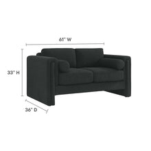 Load image into Gallery viewer, Visible Boucle Fabric Loveseat by Modway