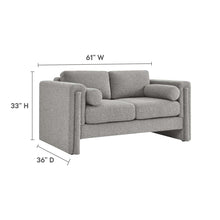 Load image into Gallery viewer, Visible Boucle Fabric Loveseat by Modway