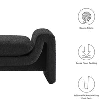Load image into Gallery viewer, Waverly Boucle Fabric Bench by Modway