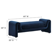 Load image into Gallery viewer, Waverly Performance Velvet Bench by Modway