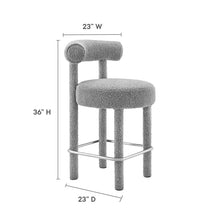 Load image into Gallery viewer, Toulouse Boucle Fabric Counter Stool by Modway