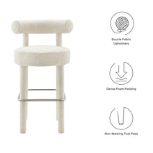 Load image into Gallery viewer, Toulouse Boucle Fabric Bar Stool by Modway