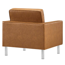 Load image into Gallery viewer, Loft Tufted Vegan Leather Armchair and Ottoman Set by Modway