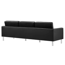Load image into Gallery viewer, Loft Tufted Vegan Leather Sofa and Ottoman Set by Modway
