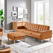 Load image into Gallery viewer, Loft Tufted Vegan Leather Sofa and Ottoman Set by Modway