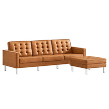 Load image into Gallery viewer, Loft Tufted Vegan Leather Sofa and Ottoman Set by Modway