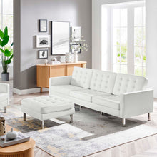 Load image into Gallery viewer, Loft Tufted Vegan Leather Sofa and Ottoman Set by Modway