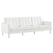 Load image into Gallery viewer, Loft Tufted Vegan Leather Sofa and Ottoman Set by Modway