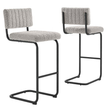 Load image into Gallery viewer, Parity Boucle Bar Stools Set of 2 by Modway