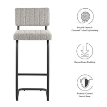 Load image into Gallery viewer, Parity Boucle Bar Stools Set of 2 by Modway