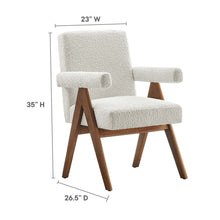 Load image into Gallery viewer, Lyra Boucle Fabric Dining Room Chair Set of 2 by Modway
