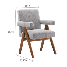 Load image into Gallery viewer, Lyra Boucle Fabric Dining Room Chair Set of 2 by Modway