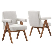 Load image into Gallery viewer, Lyra Fabric Dining Room Chair Set of 2 by Modway