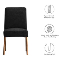 Load image into Gallery viewer, Lyra Boucle Fabric Dining Room Side Chair Set of 2 by Modway
