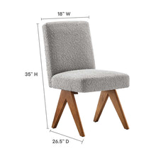 Load image into Gallery viewer, Lyra Boucle Fabric Dining Room Side Chair Set of 2 by Modway