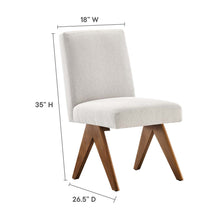 Load image into Gallery viewer, Lyra Fabric Dining Room Side Chair Set of 2 by Modway