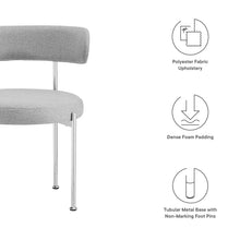 Load image into Gallery viewer, Albie Fabric Dining Chairs Set of 2 by Modway