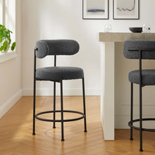 Load image into Gallery viewer, Albie Boucle Fabric Counter Stools Set of 2 by Modway