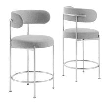 Load image into Gallery viewer, Albie Fabric Counter Stools Set of 2 by Modway