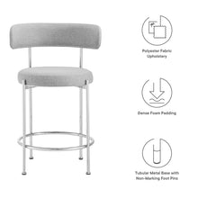 Load image into Gallery viewer, Albie Fabric Counter Stools Set of 2 by Modway