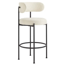 Load image into Gallery viewer, Albie Boucle Fabric Bar Stools Set of 2 by Modway