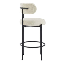 Load image into Gallery viewer, Albie Boucle Fabric Bar Stools Set of 2 by Modway