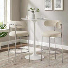 Load image into Gallery viewer, Albie Fabric Bar Stools Set of 2 by Modway