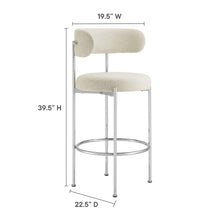 Load image into Gallery viewer, Albie Fabric Bar Stools Set of 2 by Modway