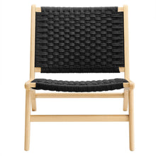 Load image into Gallery viewer, Saoirse Woven Rope Wood Accent Lounge Chair by Modway