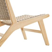 Load image into Gallery viewer, Saoirse Woven Rope Wood Accent Lounge Chair by Modway