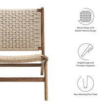 Load image into Gallery viewer, Saoirse Woven Rope Wood Accent Lounge Chair by Modway