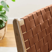 Load image into Gallery viewer, Saoirse Leather Wood Dining Side Chair Set of 2 by Modway