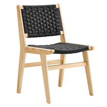 Load image into Gallery viewer, Saoirse Woven Rope Wood Dining Side Chair Set of 2 by Modway