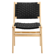 Load image into Gallery viewer, Saoirse Woven Rope Wood Dining Side Chair Set of 2 by Modway