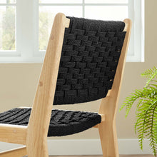 Load image into Gallery viewer, Saoirse Woven Rope Wood Dining Side Chair Set of 2 by Modway