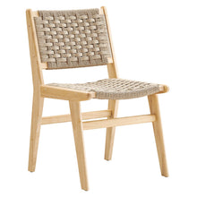 Load image into Gallery viewer, Saoirse Woven Rope Wood Dining Side Chair Set of 2 by Modway