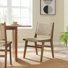 Load image into Gallery viewer, Saoirse Woven Rope Wood Dining Side Chair Set of 2 by Modway