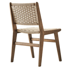 Load image into Gallery viewer, Saoirse Woven Rope Wood Dining Side Chair Set of 2 by Modway