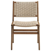 Load image into Gallery viewer, Saoirse Woven Rope Wood Dining Side Chair Set of 2 by Modway